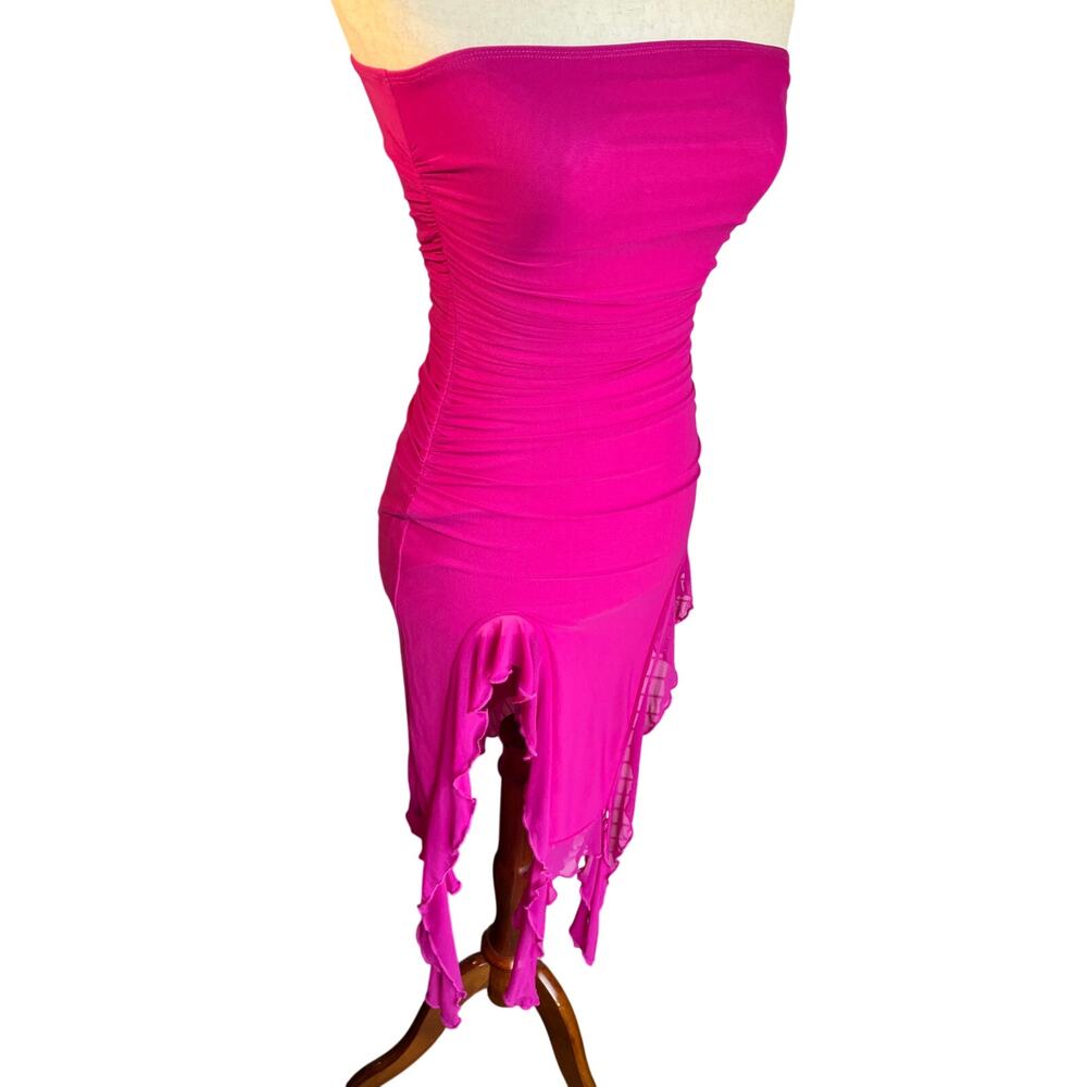 Womens Hot Pink Body Con Dress size XS